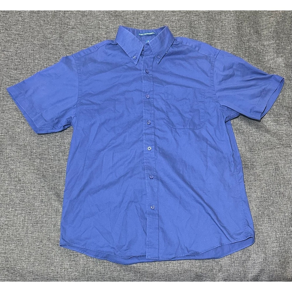 Port Authority Men's‎ S Blue Short Sleeve Shirt